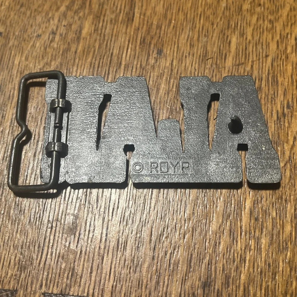 Vintage ROYP Solid Brass Name “ALAN” Belt Buckle–1970s USA–Retro Cast Brass B12